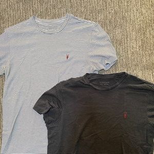 Men’s All Saints striped shirts